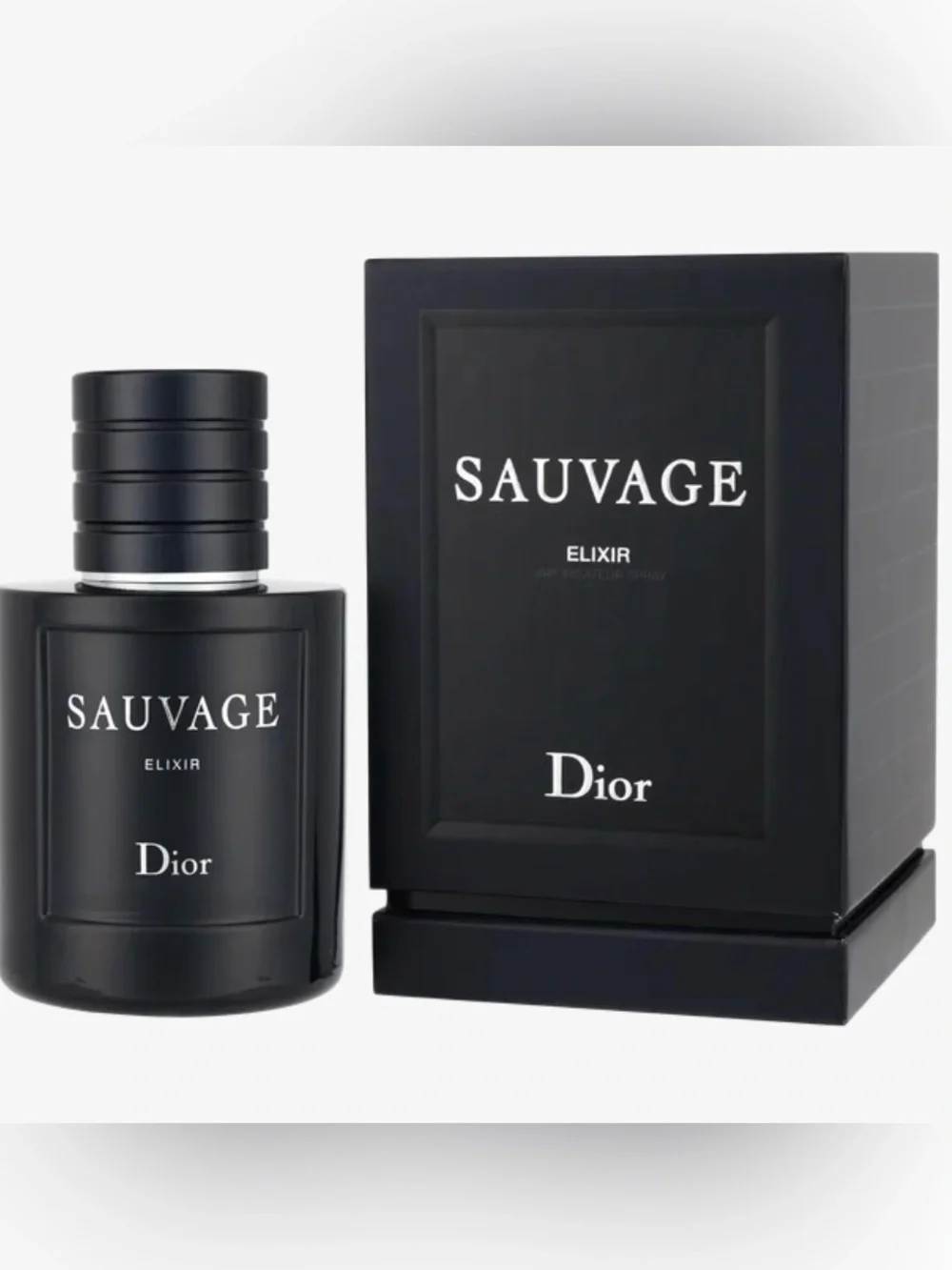 Dior Sauvage Elixir Bottle and Box - Black